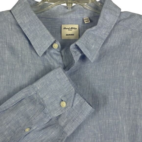 Murano Other - Men's Murano Baird-McNutt 100% Linen Long Sleeve‎ Button Down 4XB